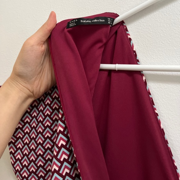 Zara Printed V-Neck Romper S - Picture 4 of 7